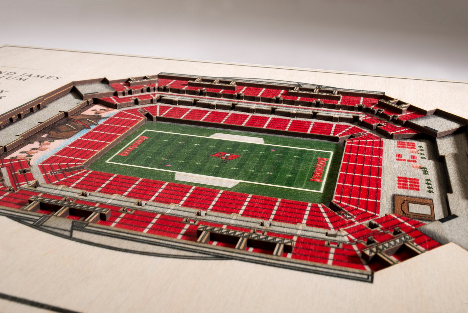 YouTheFan Tampa Bay Buccaneers 5-Layer StadiumViews 3-D Wall Art                                                                 - view number 3