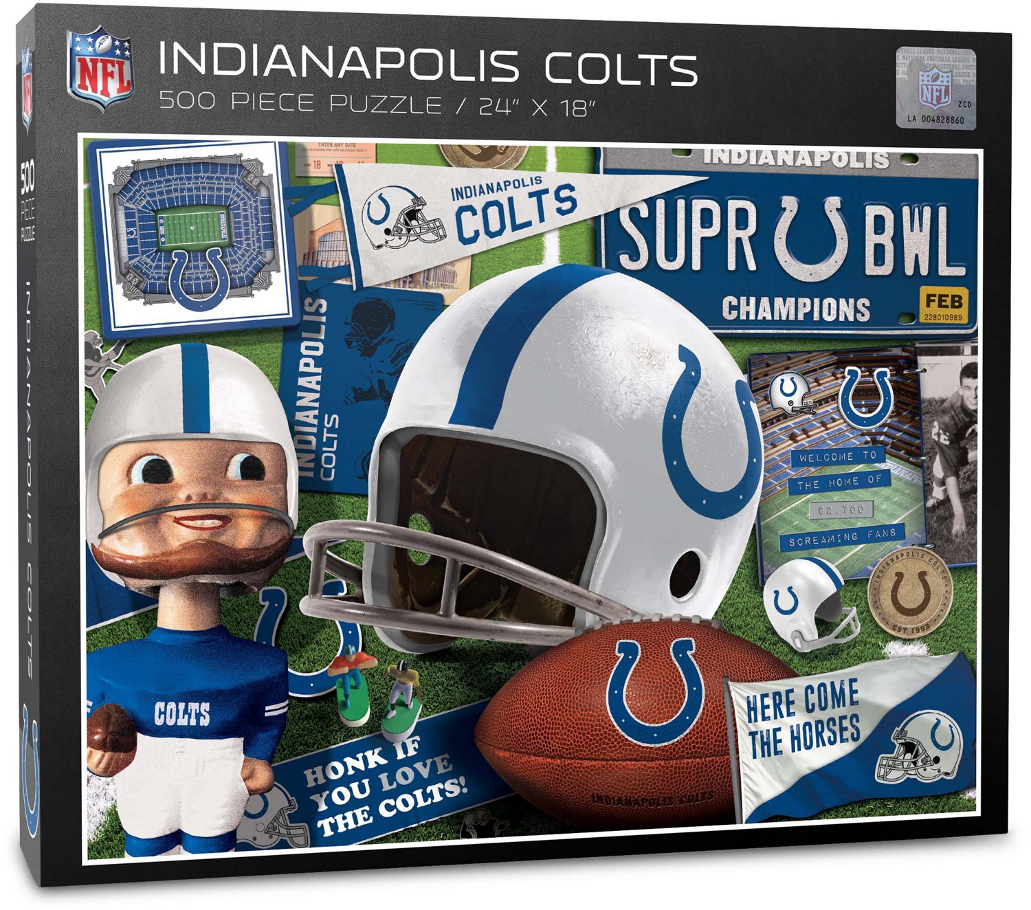 YouTheFan Indianapolis Colts Retro Series 500-Piece Puzzle