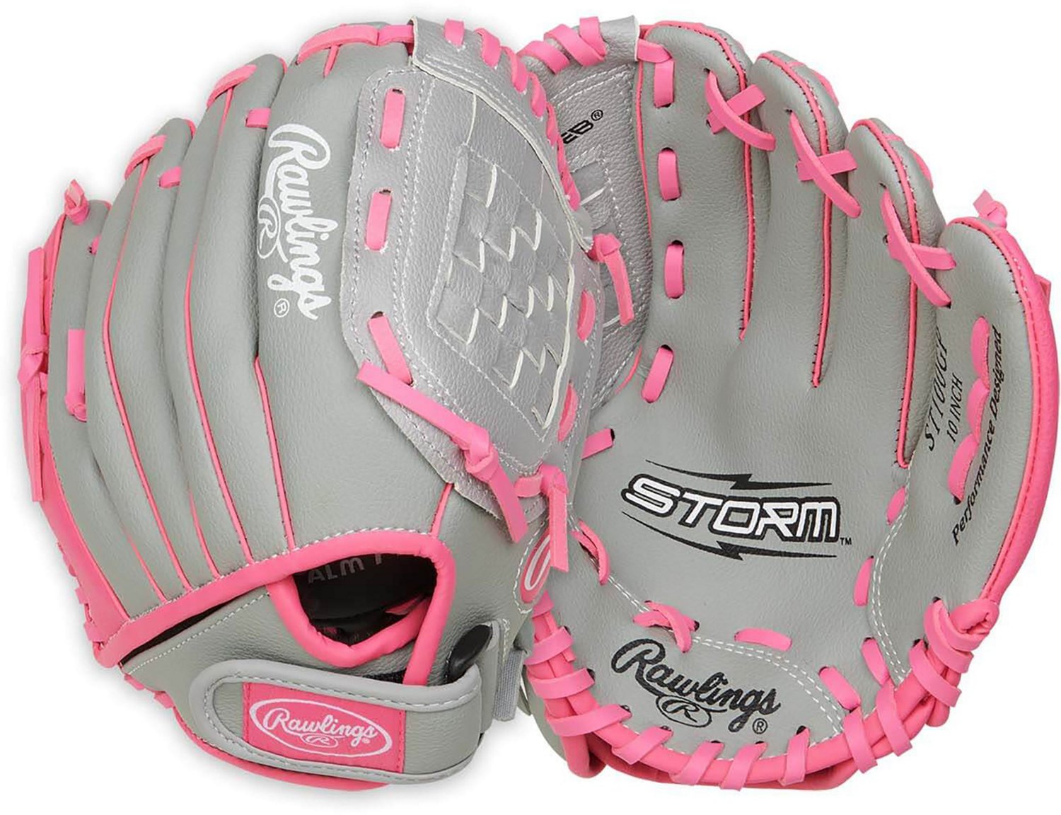 Worth STM1000 10 Pattern Girls Softball Glove Storm FastPitch Pink Black