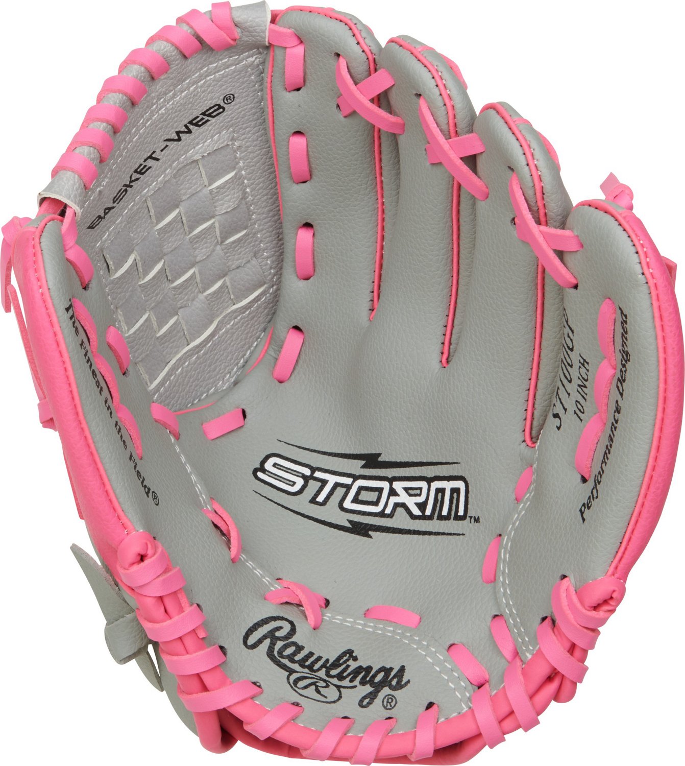 Worth STM1000 10 Pattern Girls Softball Glove Storm FastPitch Pink Black