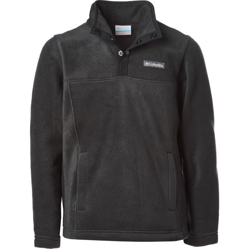 Columbia Sportswear Boys' Steens Mountain 1/4-Snap Fleece Jacket Black, X-Large - Boy's Graphic Tees at Academy Sports product image