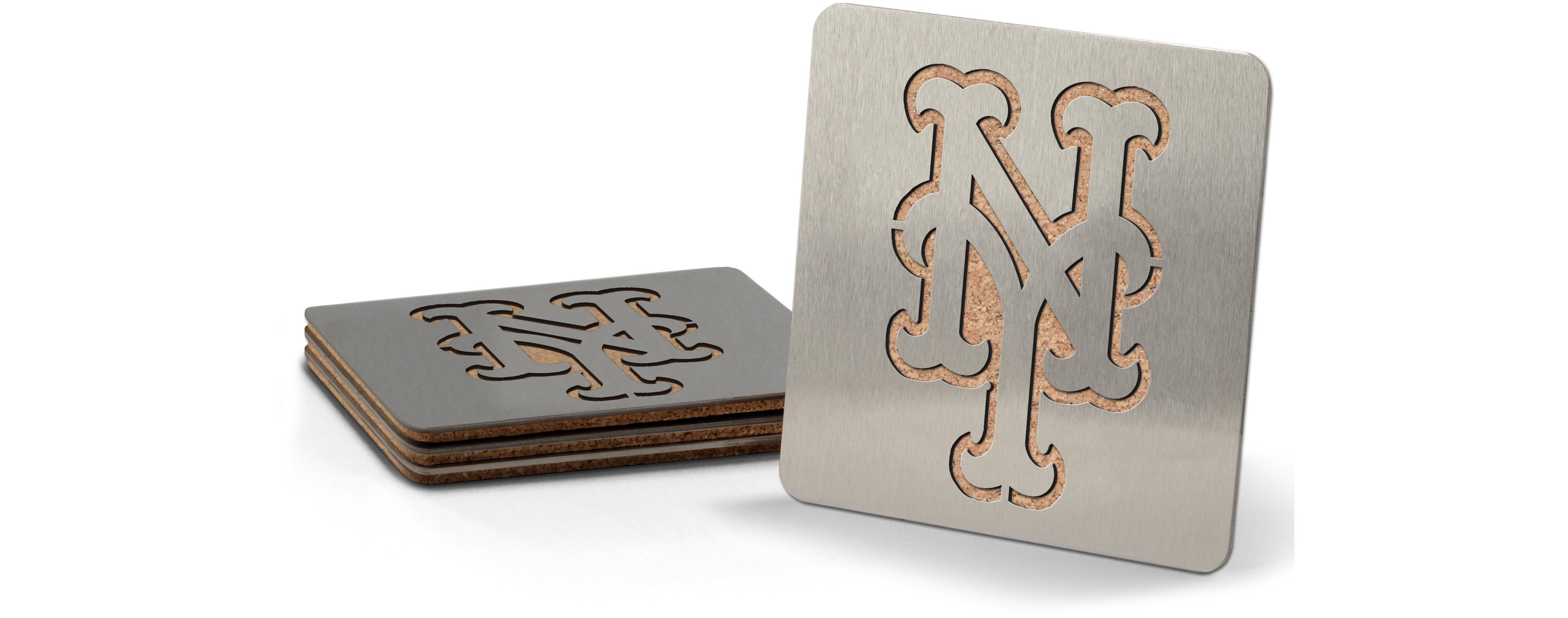 YouTheFan New York Mets Boasters 4-Piece Coaster Set