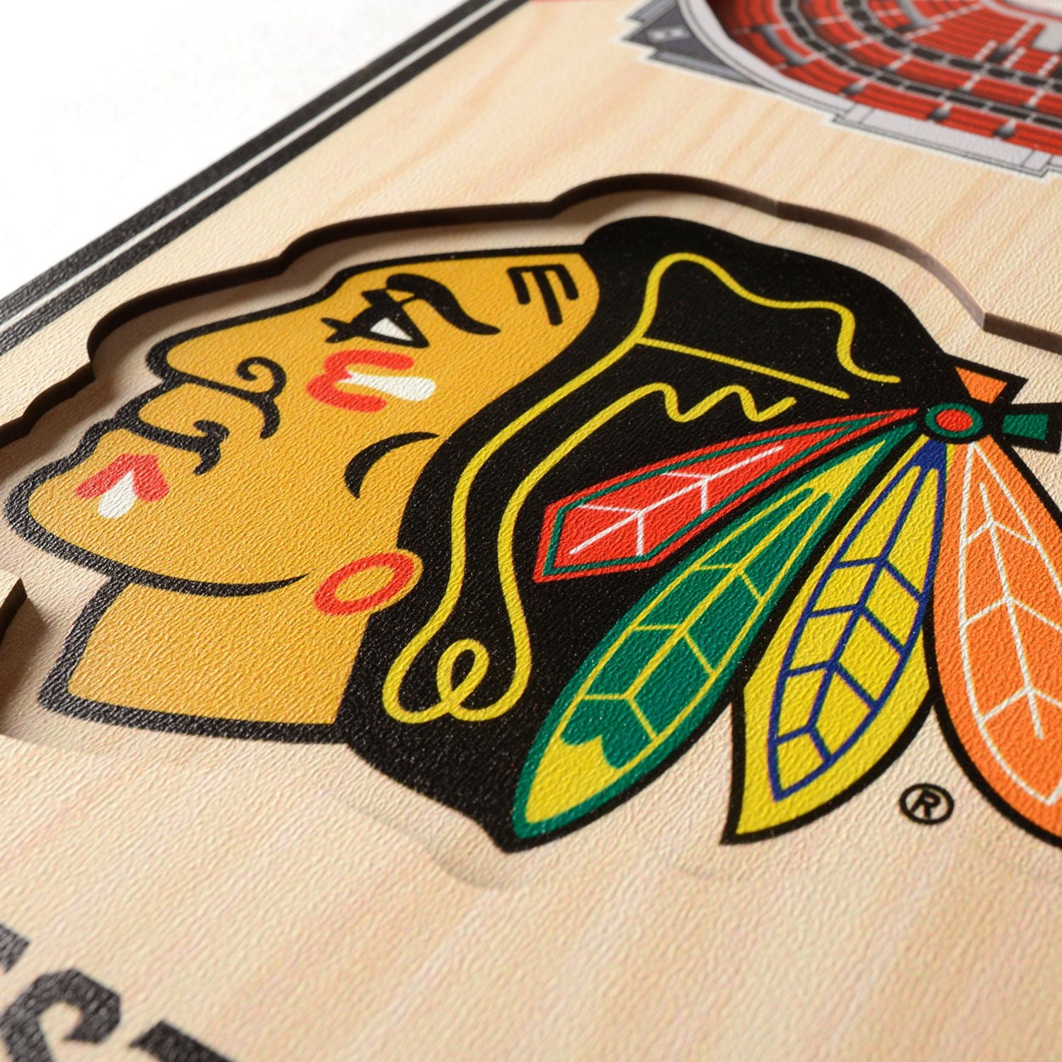 YouTheFan Chicago Blackhawks 6" x 19" 3D Stadium Banner Academy