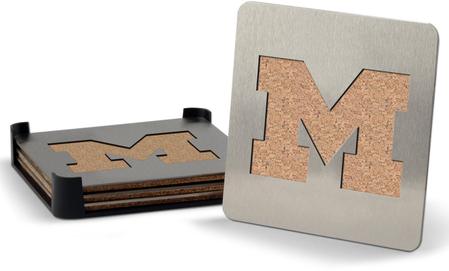 YouTheFan University of Michigan Boasters 4-Piece Coaster Set