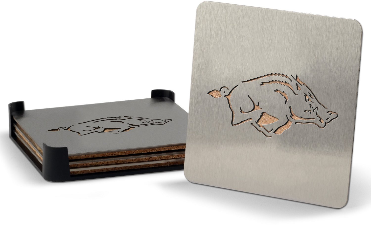 YouTheFan University of Arkansas Boasters Coasters 4-Pack