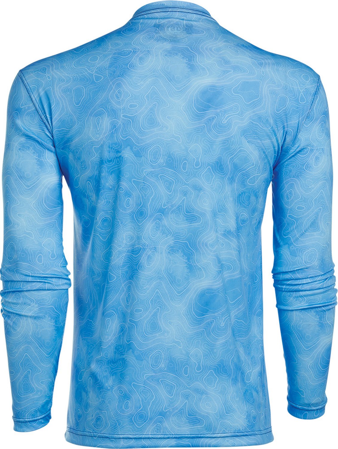 Costa Men's Tech Topographic Crew Neck Long Sleeve T-shirt - view number 2