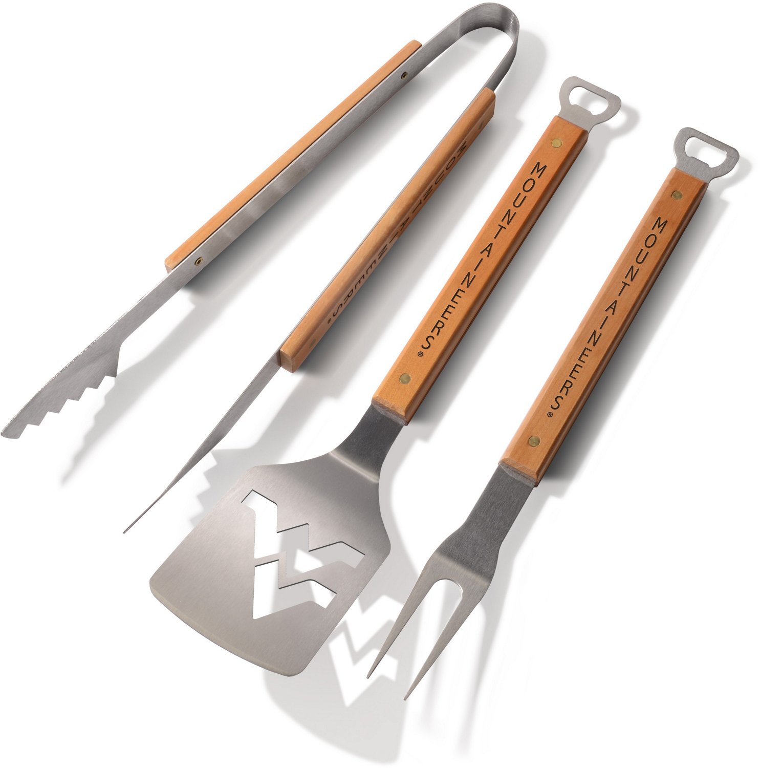 YouTheFan West Virginia University Classic 3-Piece BBQ Set