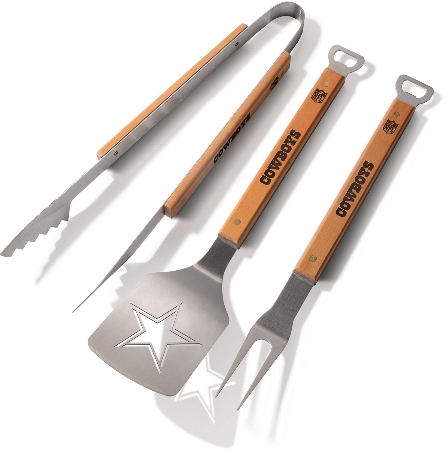 SPORTULA PRODUCTS NFL Juego De Barbacoas (3 Piezas), Plateado