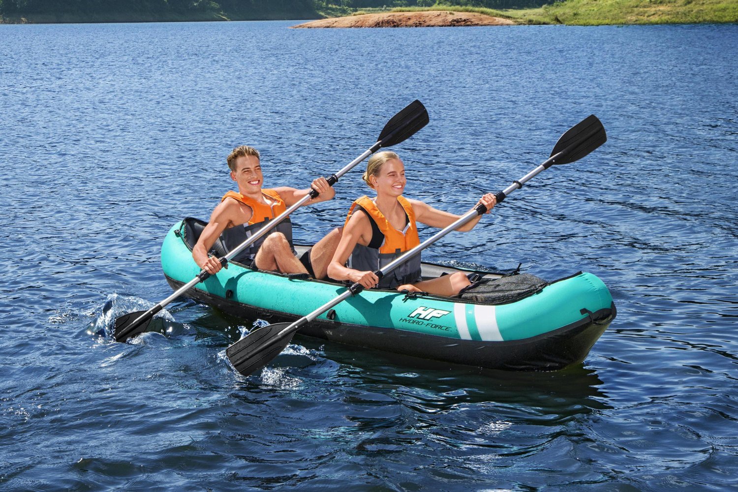 Bestway Hydro-Force Ventura 9' Single Person Inflatable Kayak Set with  Paddle