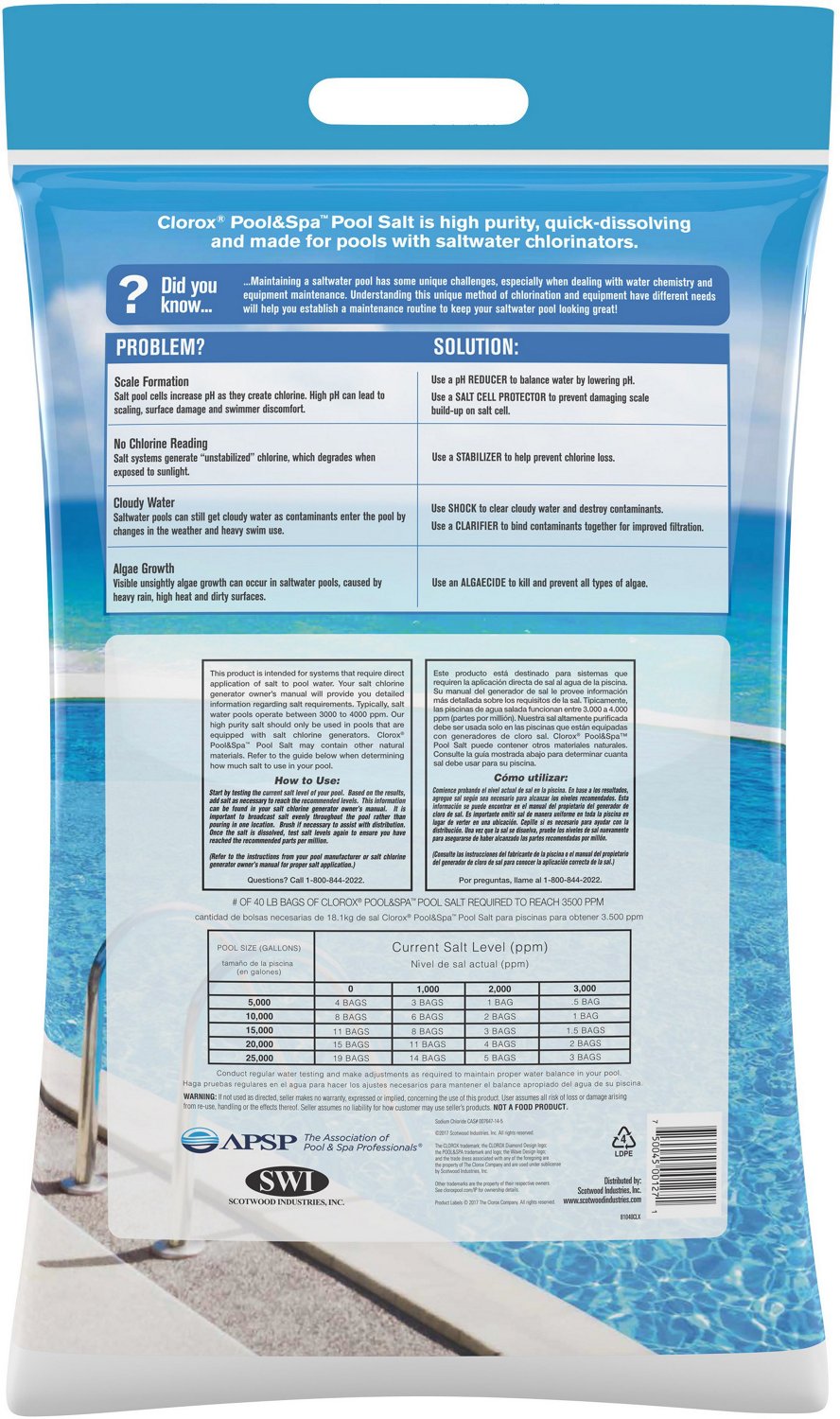 Clorox Pool & Spa 40 lb Pool Salt                                                                                                - view number 2