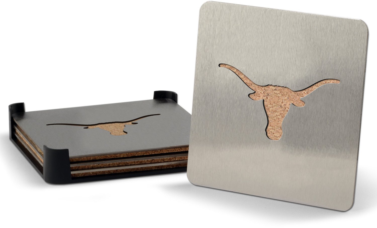 YouTheFan University of Texas 4-Piece Coaster Set