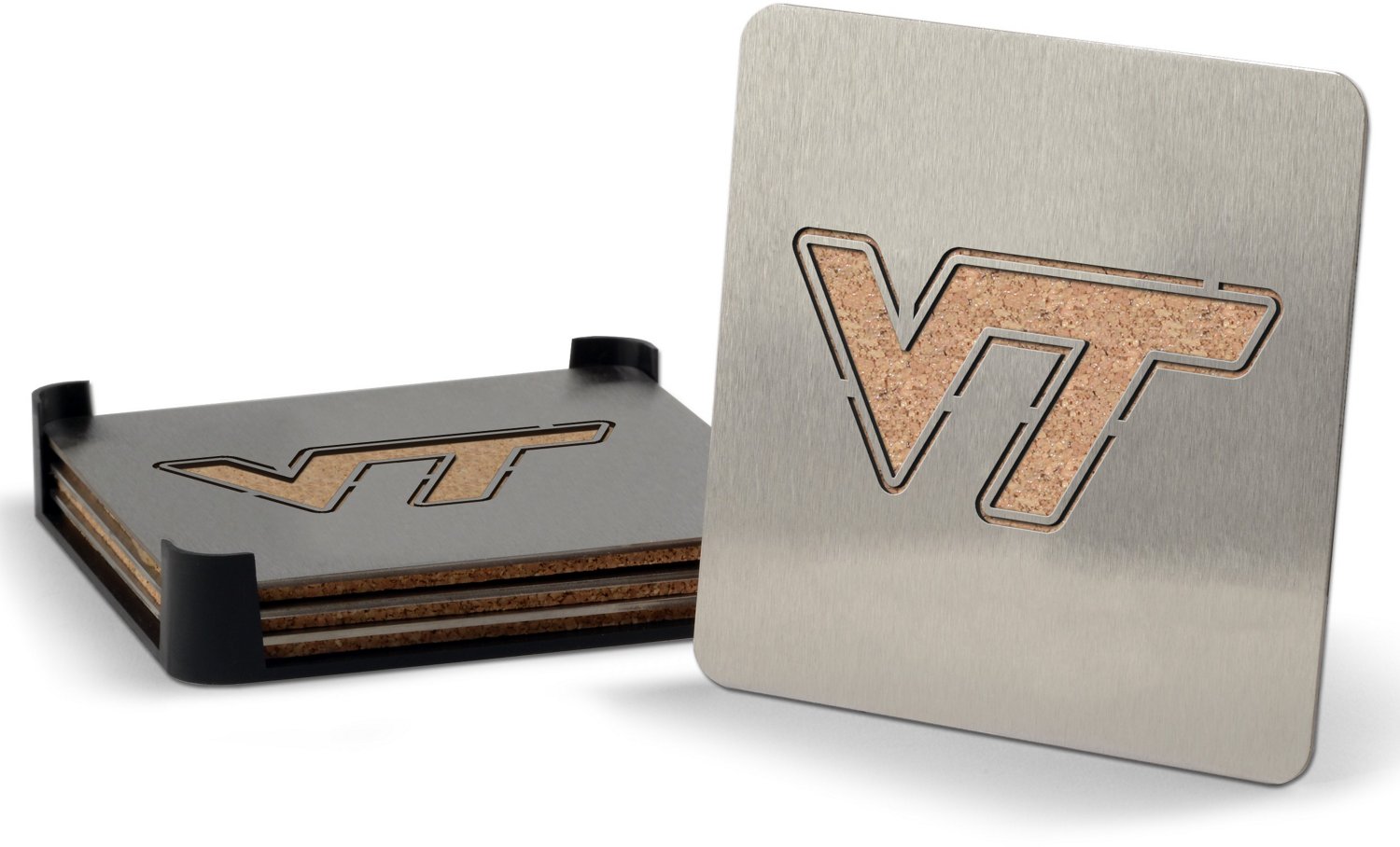 YouTheFan Virginia Tech 4-Piece Coaster Set
