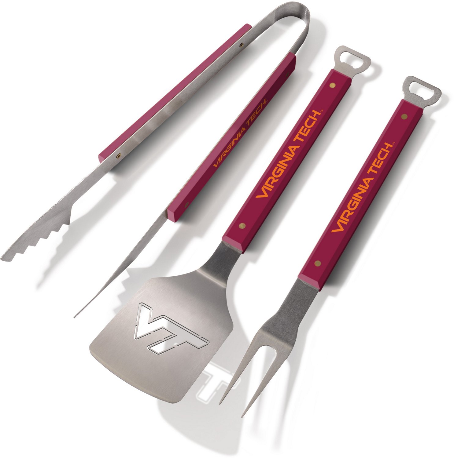 YouTheFan Virginia Tech University Spirit 3-Piece BBQ Set