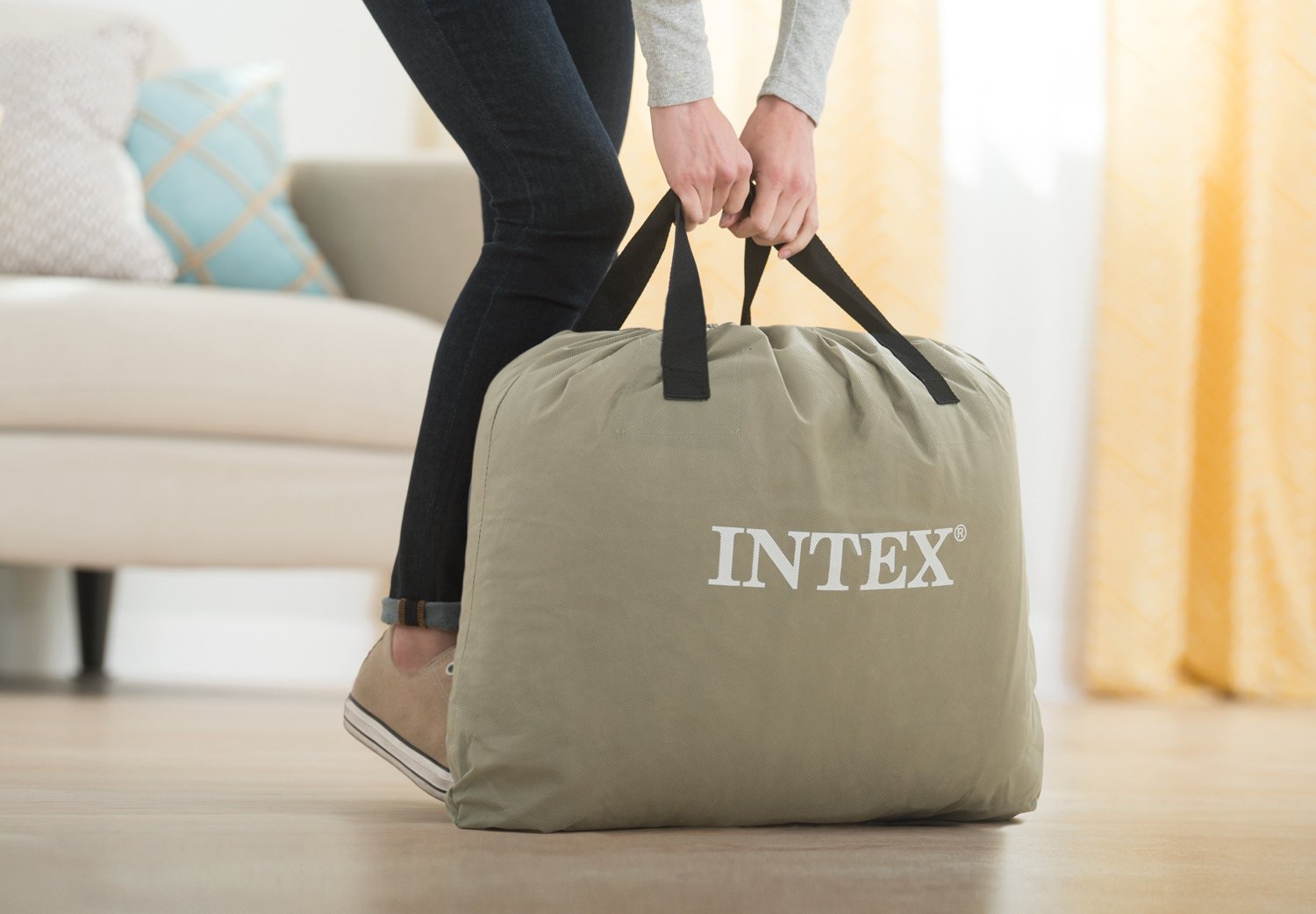 INTEX Dura-Beam Plus Queen Pillow Rest Elevated Airbed                                                                           - view number 5