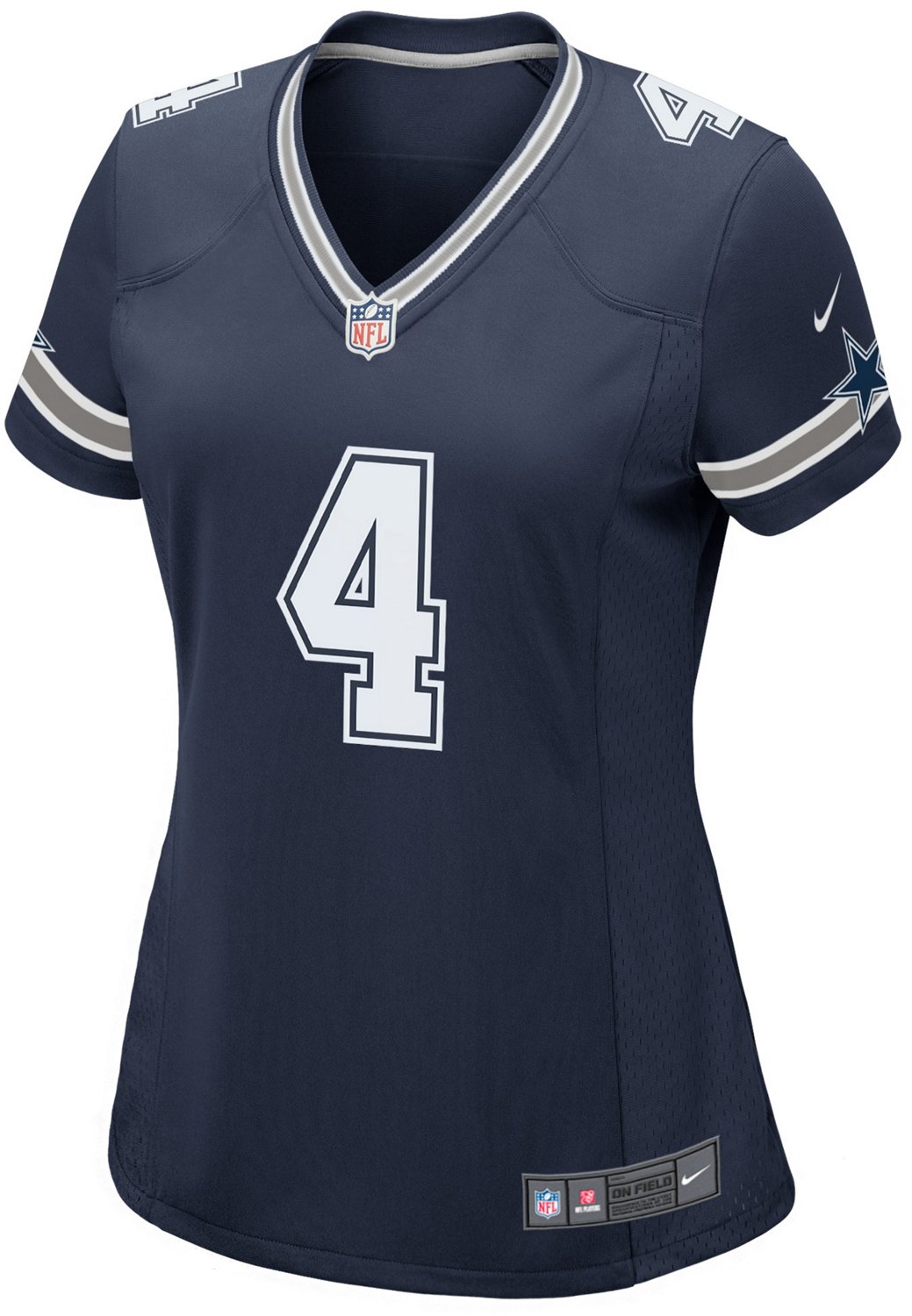 NFL Dallas Cowboys (Dak Prescott) Women's Game Football Jersey