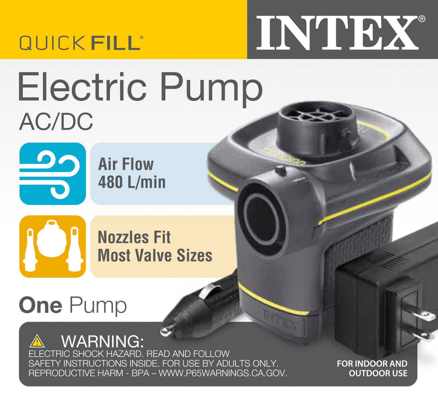 INTEX Quick-Fill AC/DC 17.0 CFM Electric Pump                                                                                    - view number 3
