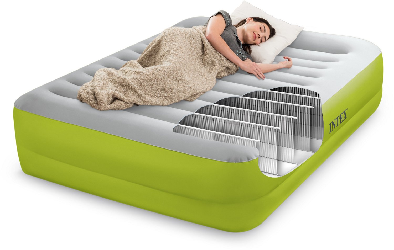 INTEX Comfort Elevated tical Queen Airbed