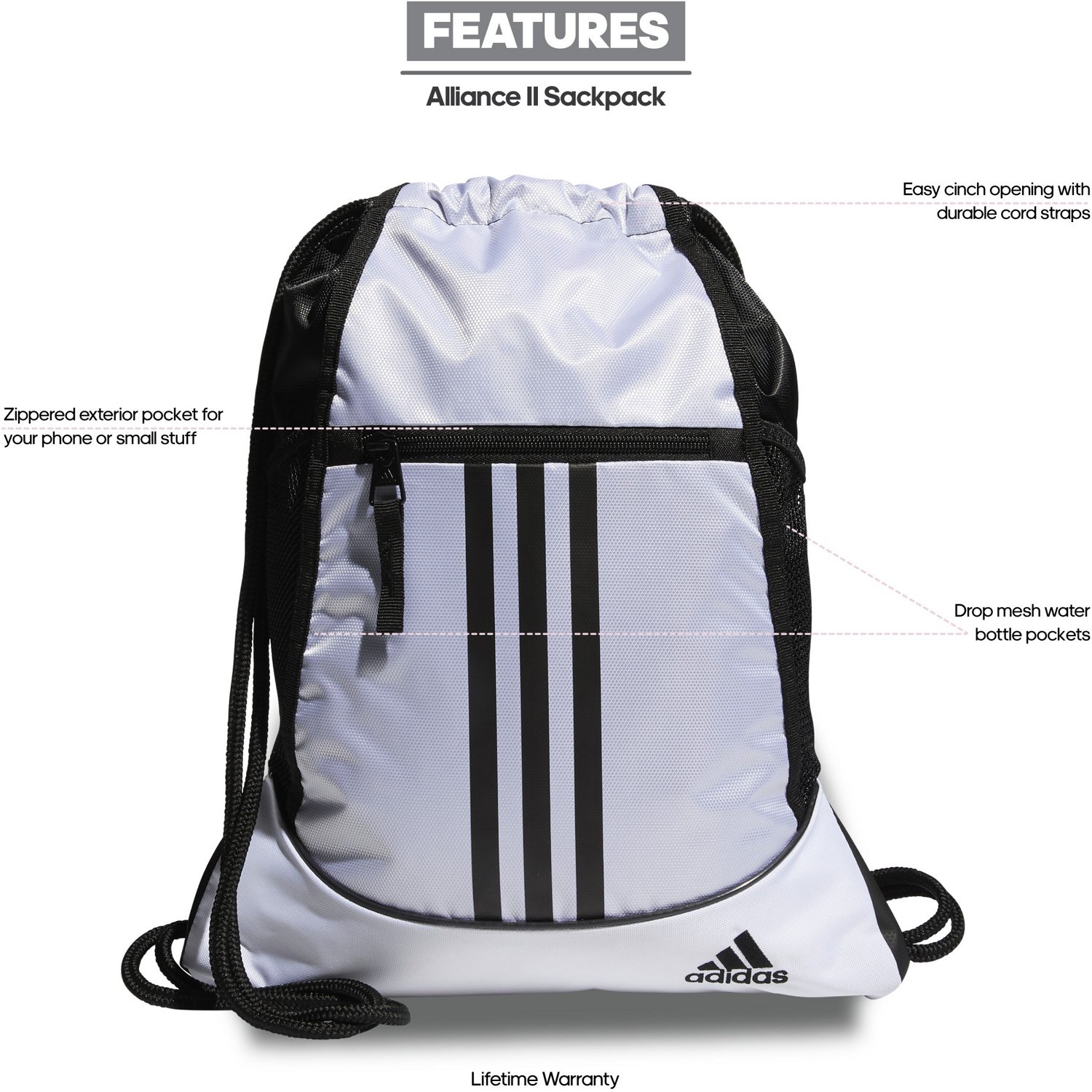 adidas Alliance II Sackpack - view number 5