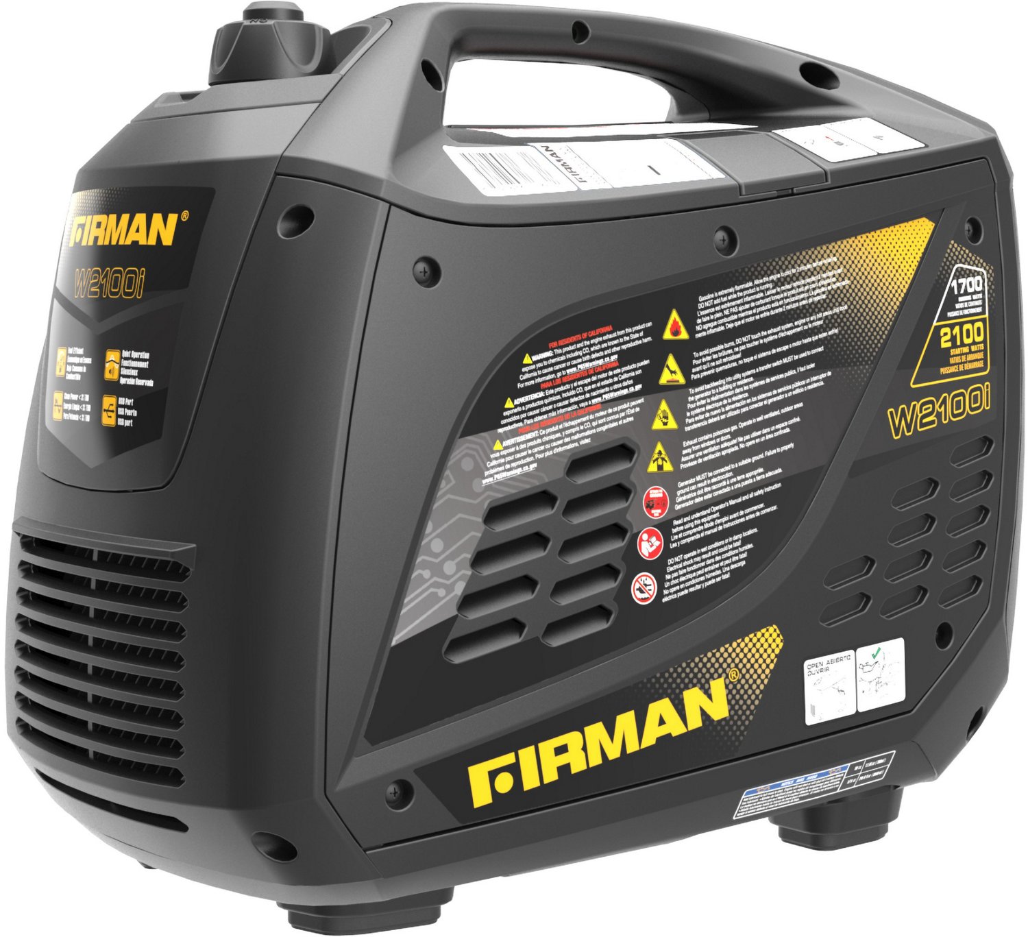 Firman WO1784 2100 Watt Inverter Portable Generator                                                                              - view number 3