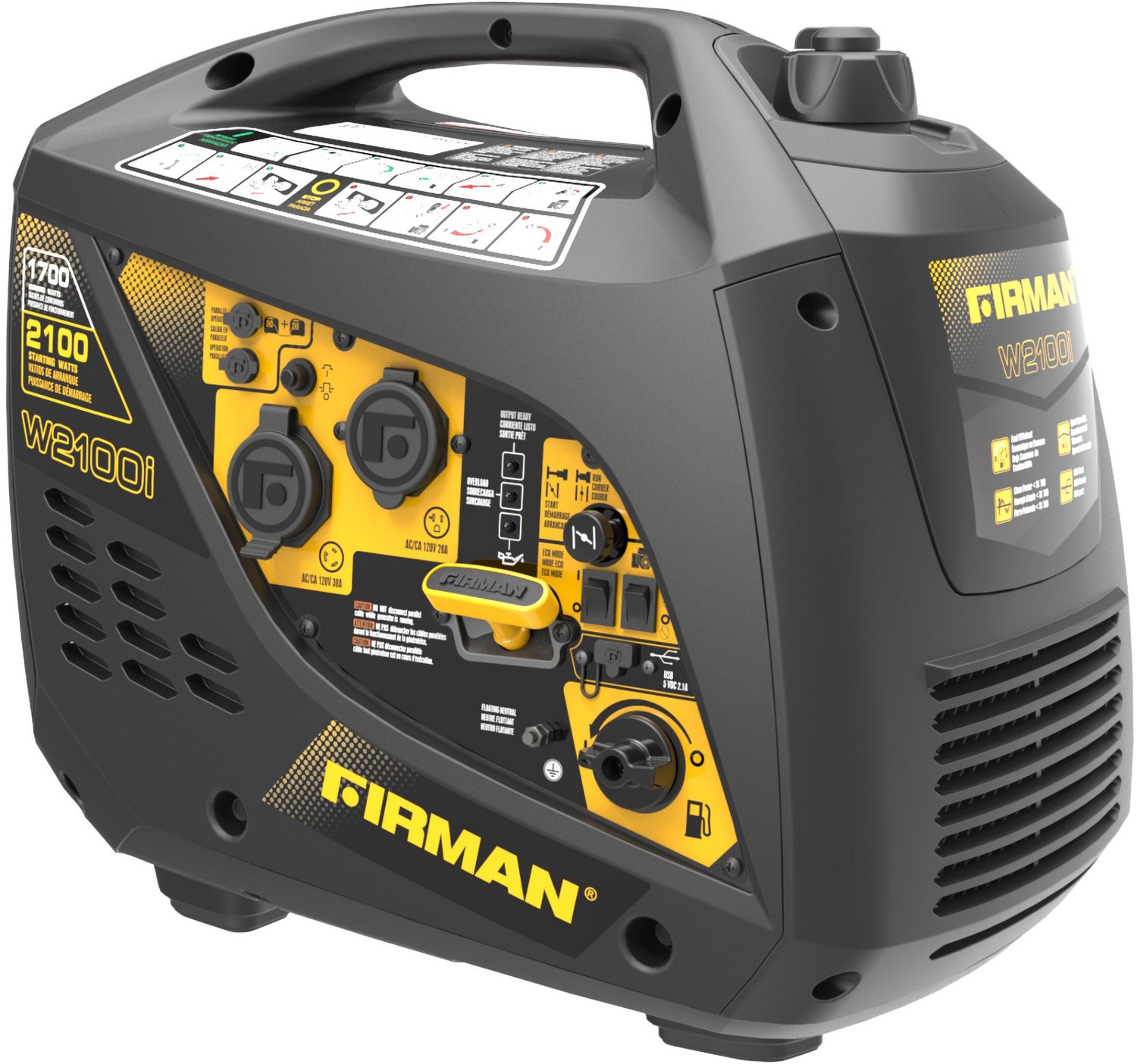 Firman WO1784 2100 Watt Inverter Portable Generator                                                                              - view number 4