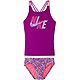 Nike Girls' Swim Pixel Party Spiderback Tankini Two-Piece Swimsuit                                                               - view number 1 selected