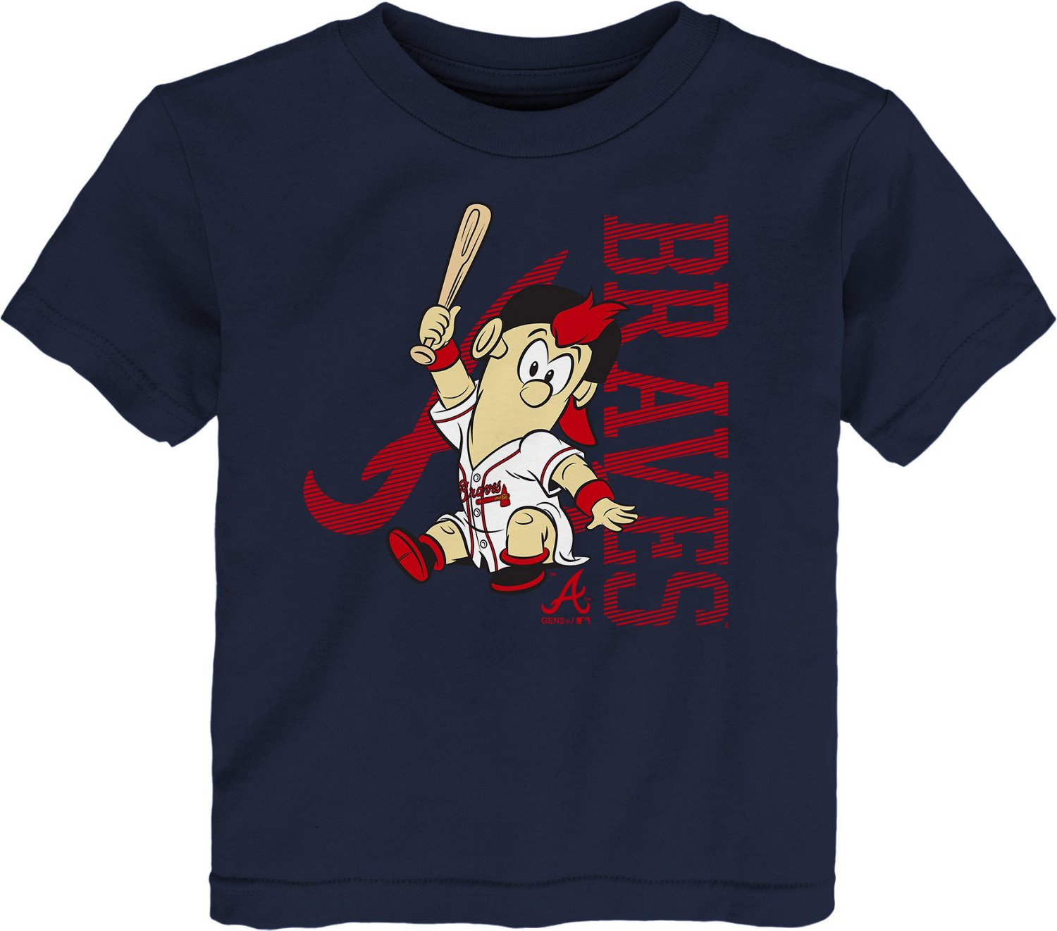 MLB Toddlers' Atlanta Braves Mascot 2.0 T-shirt | Academy