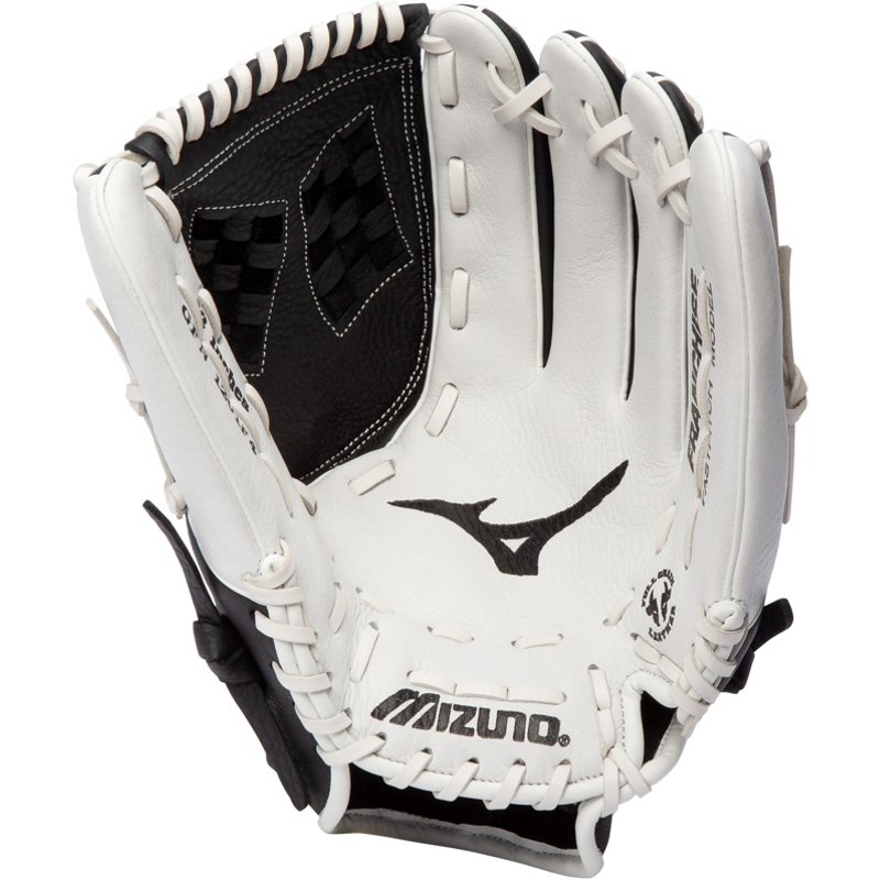 Mizuno Women's Franchise Series 12 in Fastpitch Softball Glove White/Black - Sball/Bball Glove And Mitt at Academy Sports