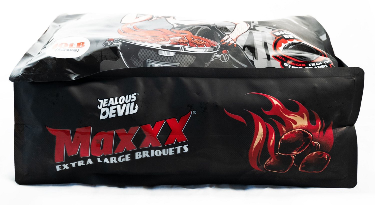 Jealous Devil Maxxx Extra Large Briquetes, 10 lb