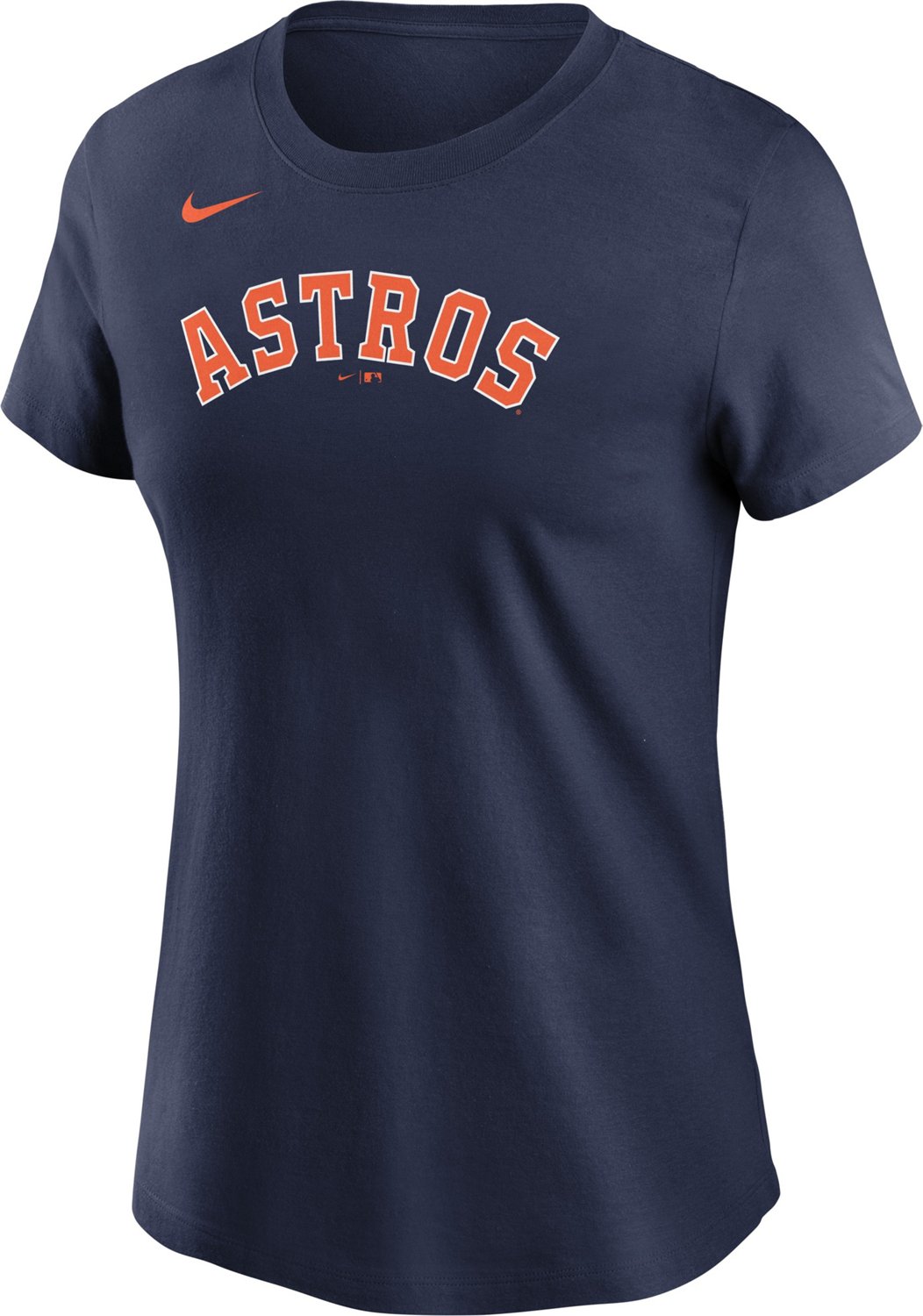 Nike Houston Astros Navy Blue Wordmark Short Sleeve T Shirt