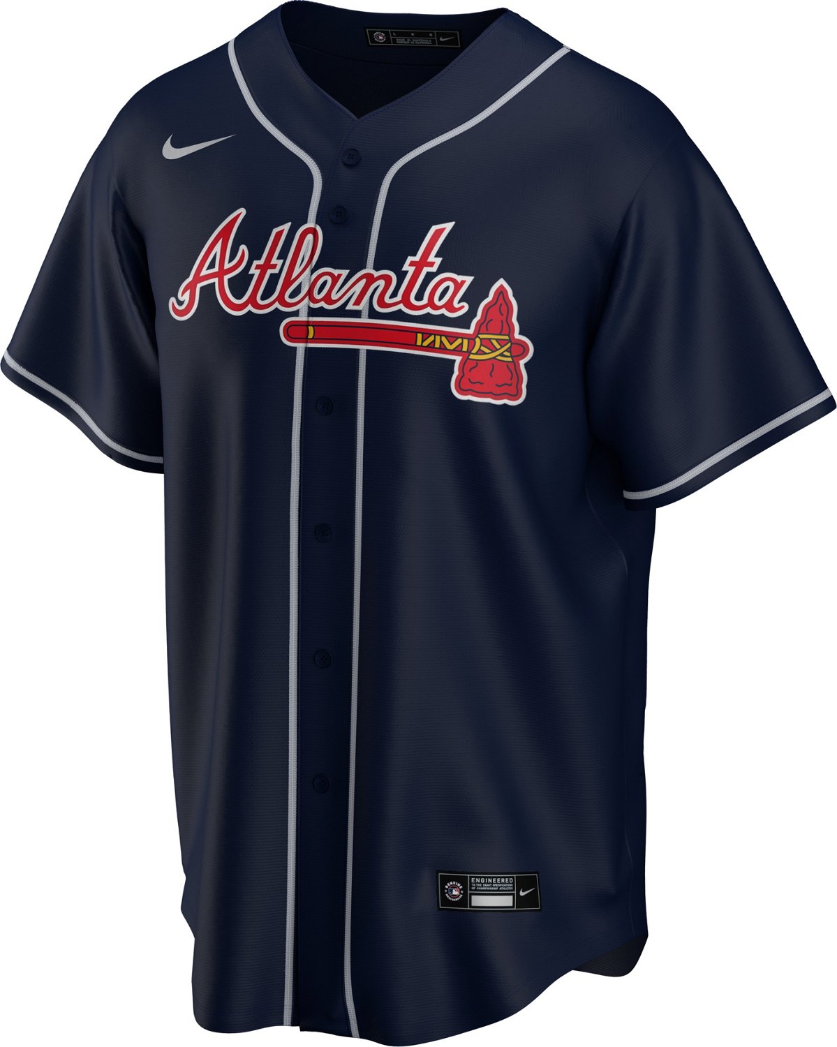 MLB Atlanta Braves Adult Button - Down Jersey 