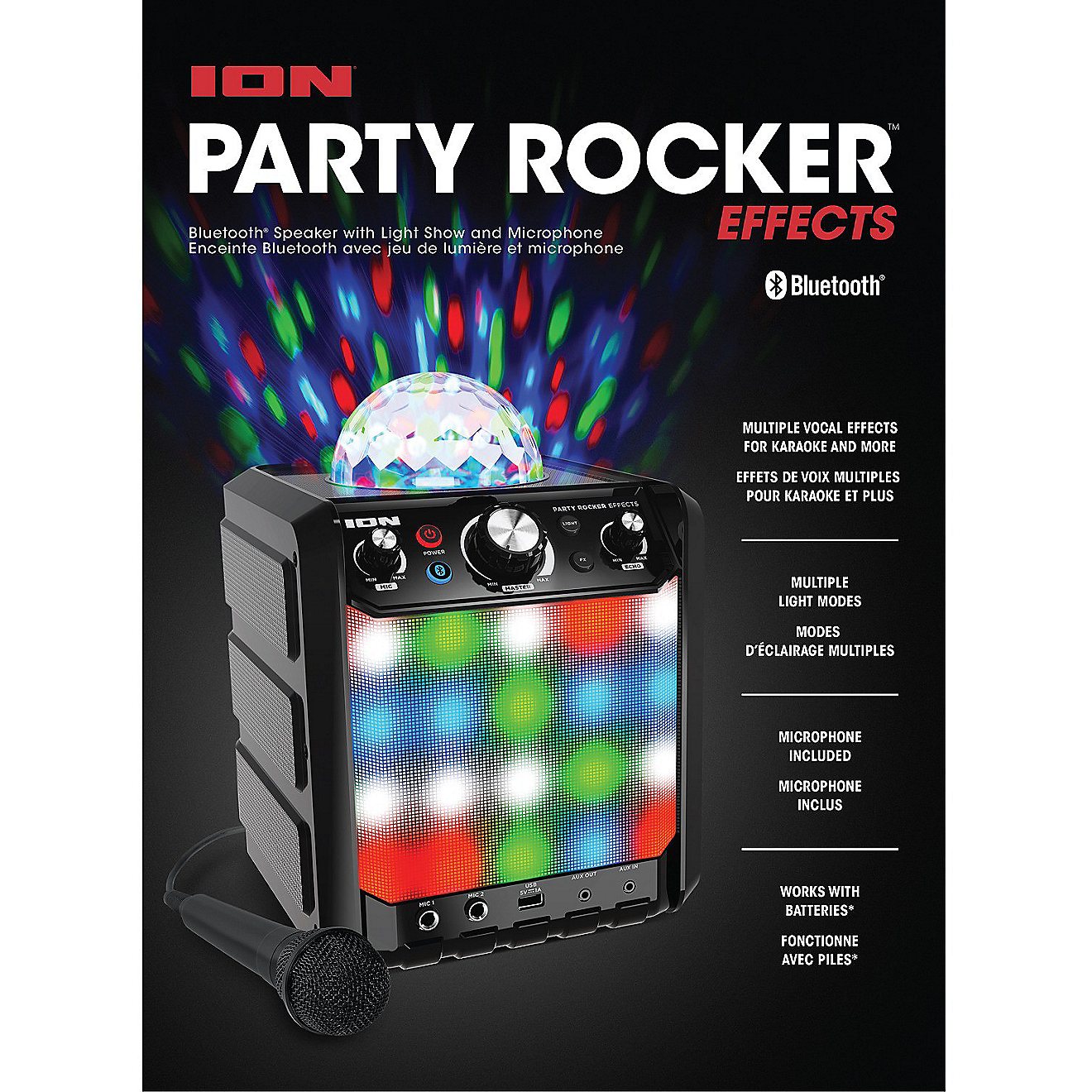 ION Party Rocker Effects Light Show Bluetooth Speaker                                                                            - view number 3