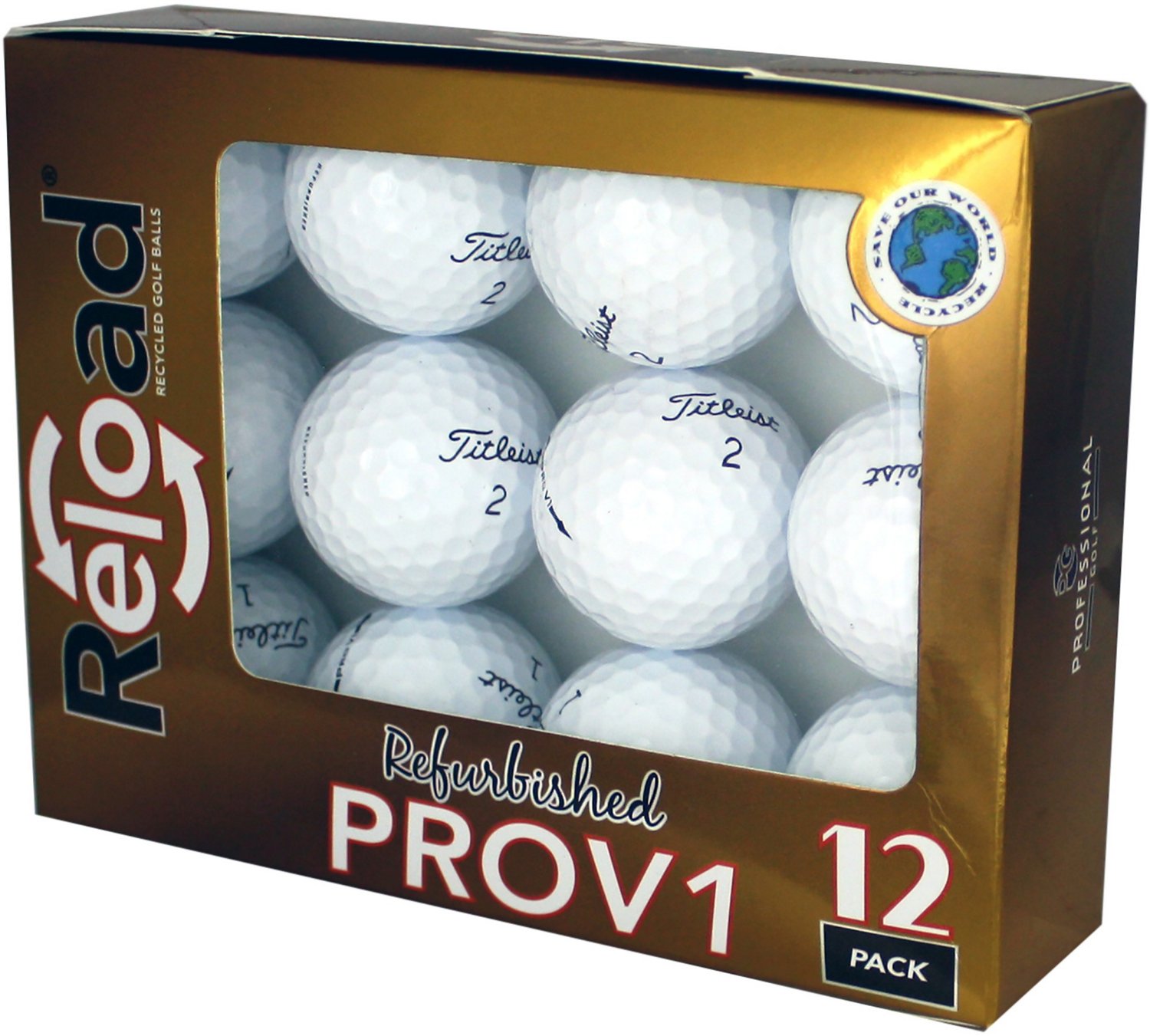 Titleist PRO-V1 Refinished Golf Balls 12-Pack                                                                                    - view number 1 selected