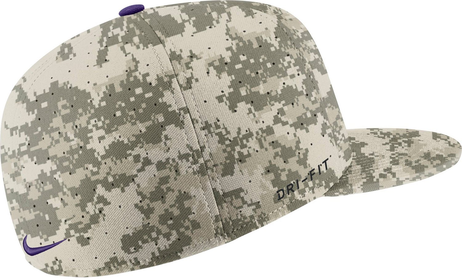 Nike Men’s Louisiana State University AeroBill True Baseball Camo Cap