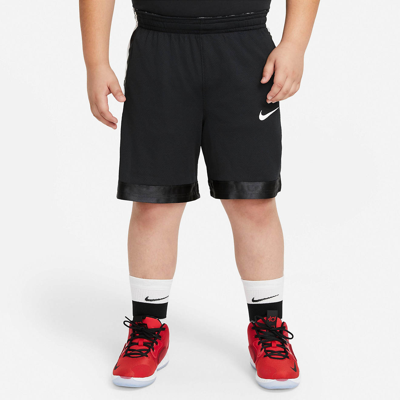 Nike Boys’ Dri-FIT Elite Stripe Basketball Extended Sizing Shorts                                                              - view number 1