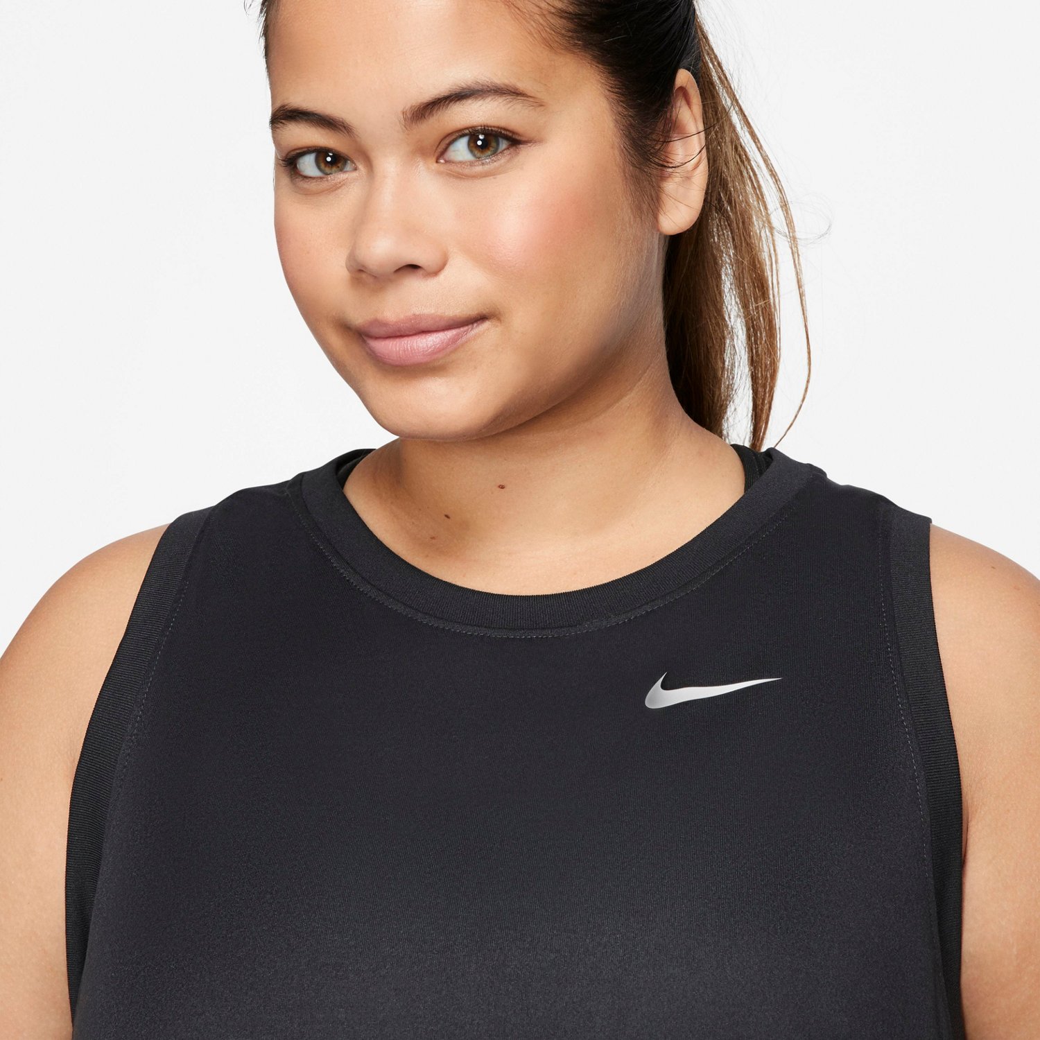 Nike Women's Plus Size DriFIT Essential Swoosh Training Tank Top Academy