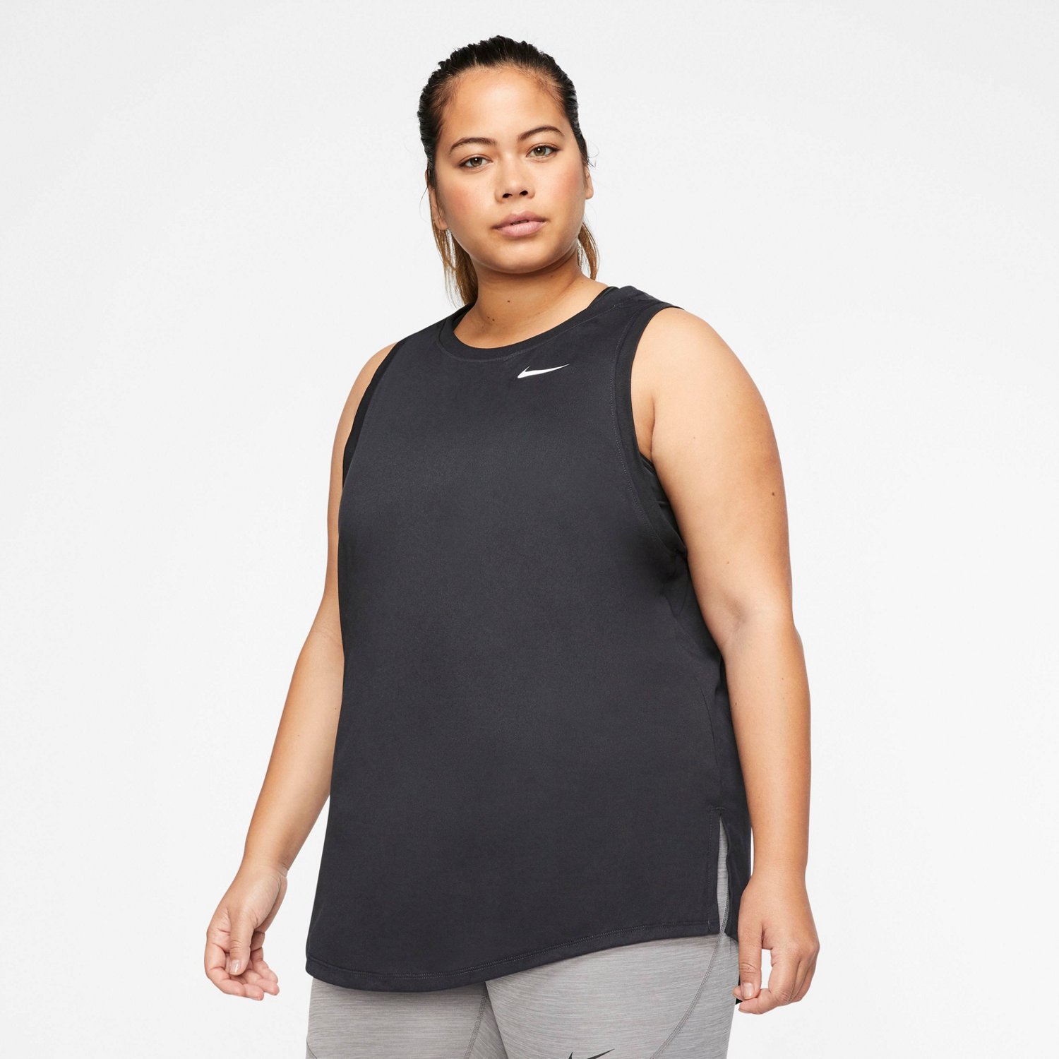 Nike Women's Plus Size Dri-FIT Essential Swoosh Training Tank Top | Academy