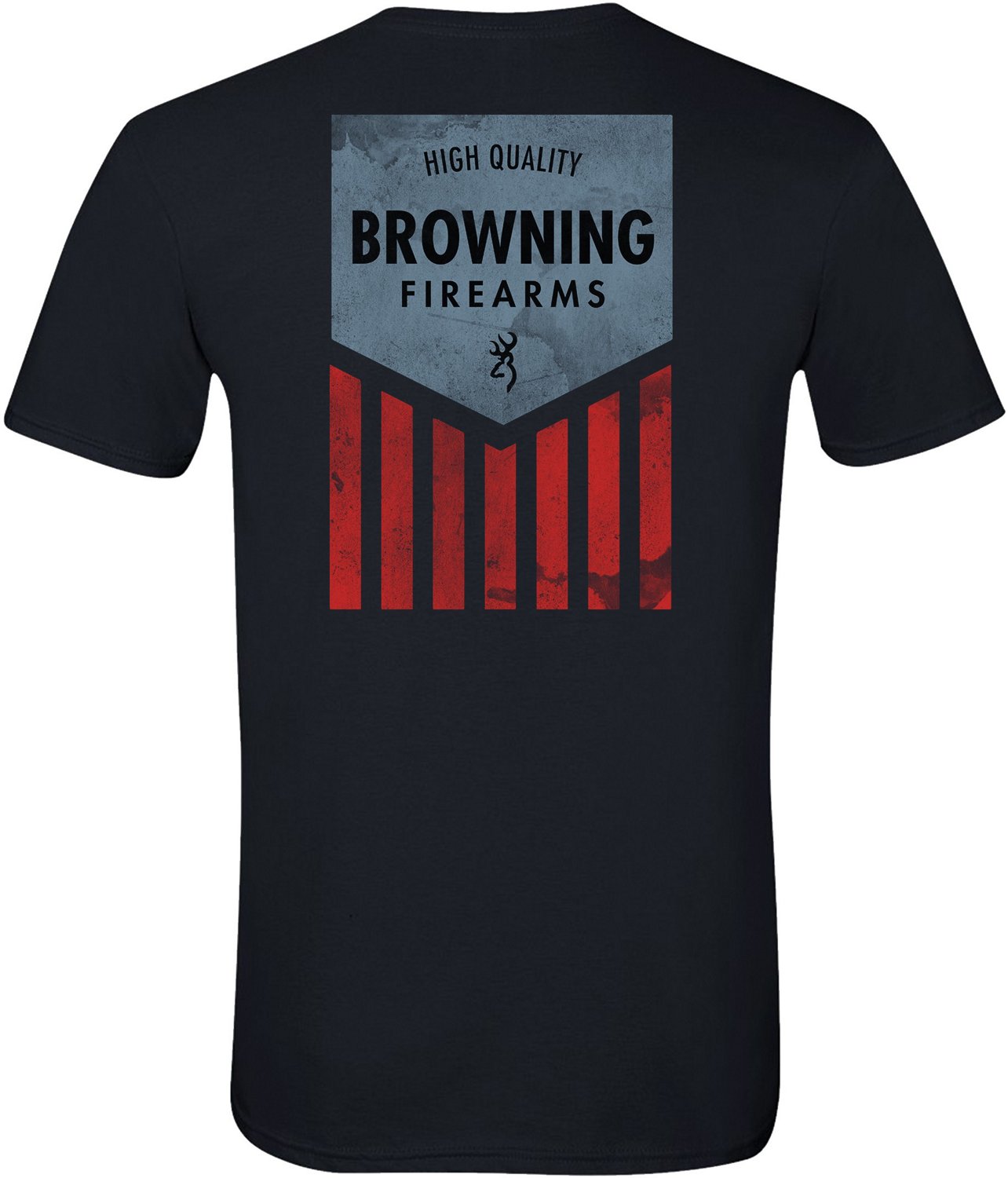 Browning Men's High Quality Flag Short Sleeve T-shirt                                                                            - view number 1 selected