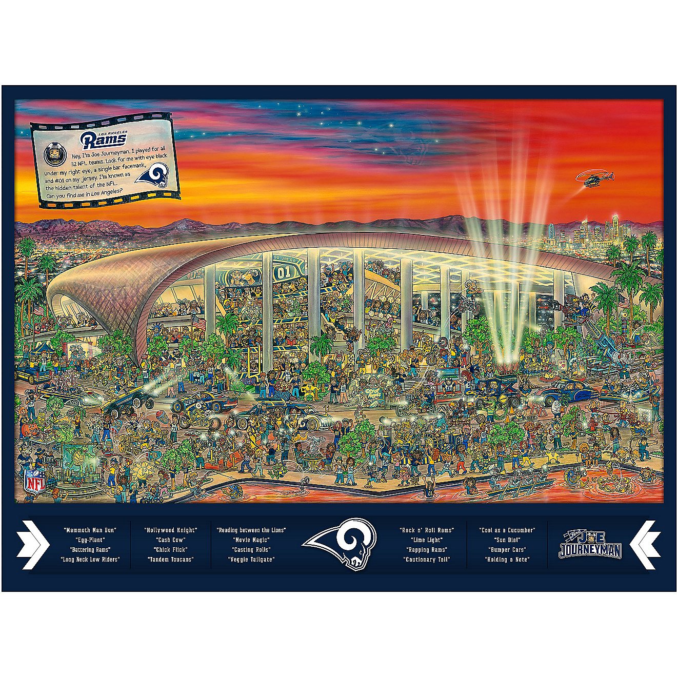 YouTheFan St. Louis Rams Journeyman Jigsaw Puzzle                                                                                - view number 3