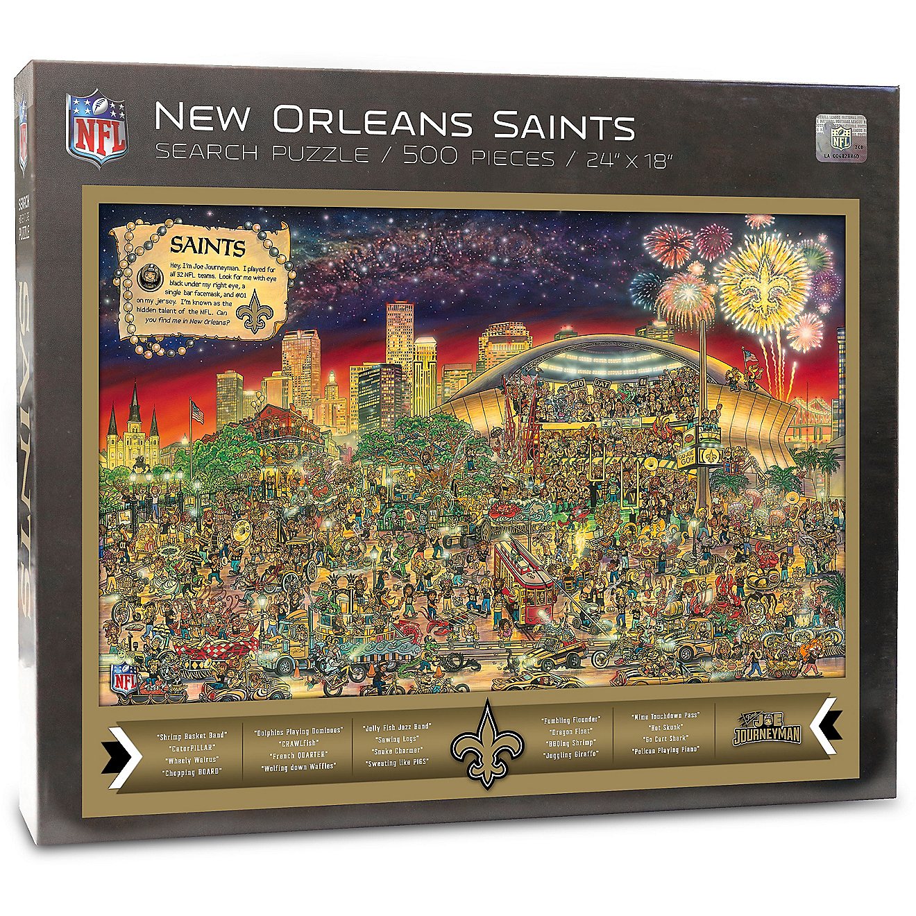 YouTheFan New Orleans Saints Journeyman Jigsaw Puzzle                                                                            - view number 1
