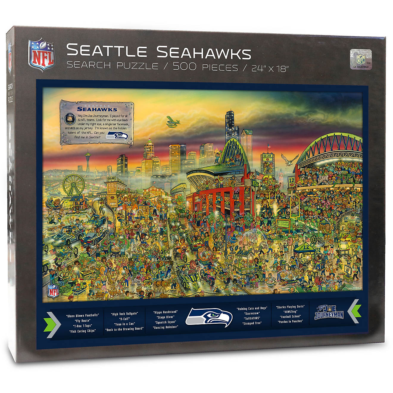 YouTheFan Seattle Seahawks Journeyman Jigsaw Puzzle                                                                              - view number 1