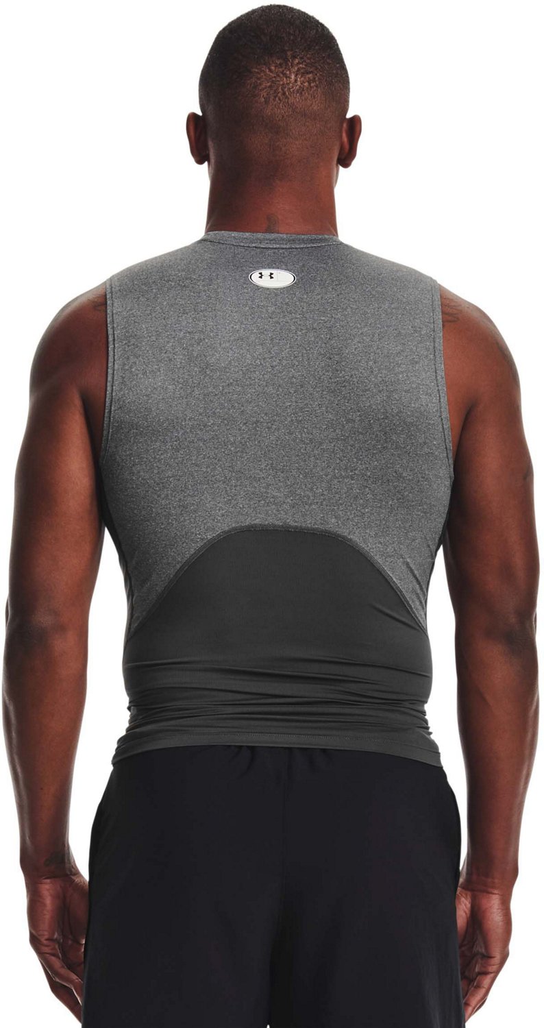 Under Armour Men's Black HeatGear Armour Sleeveless Compression Shirt