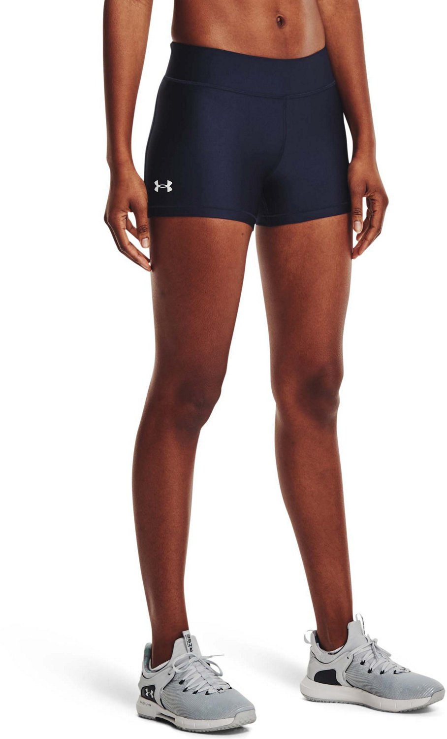 Under Armour Women's HeatGear Armour Mid Rise Shorty Shorts