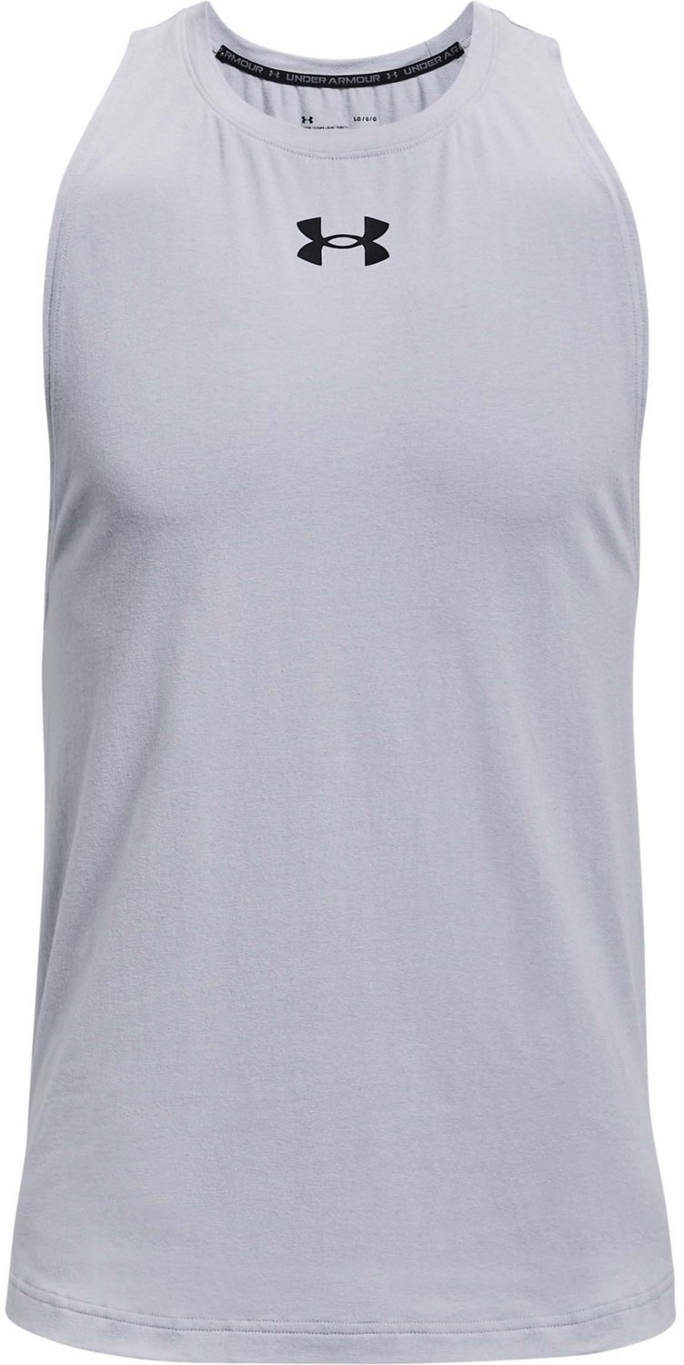 Under Armour Baseline Cotton Tank Top Mod Gray 1361901-011 at International  Jock