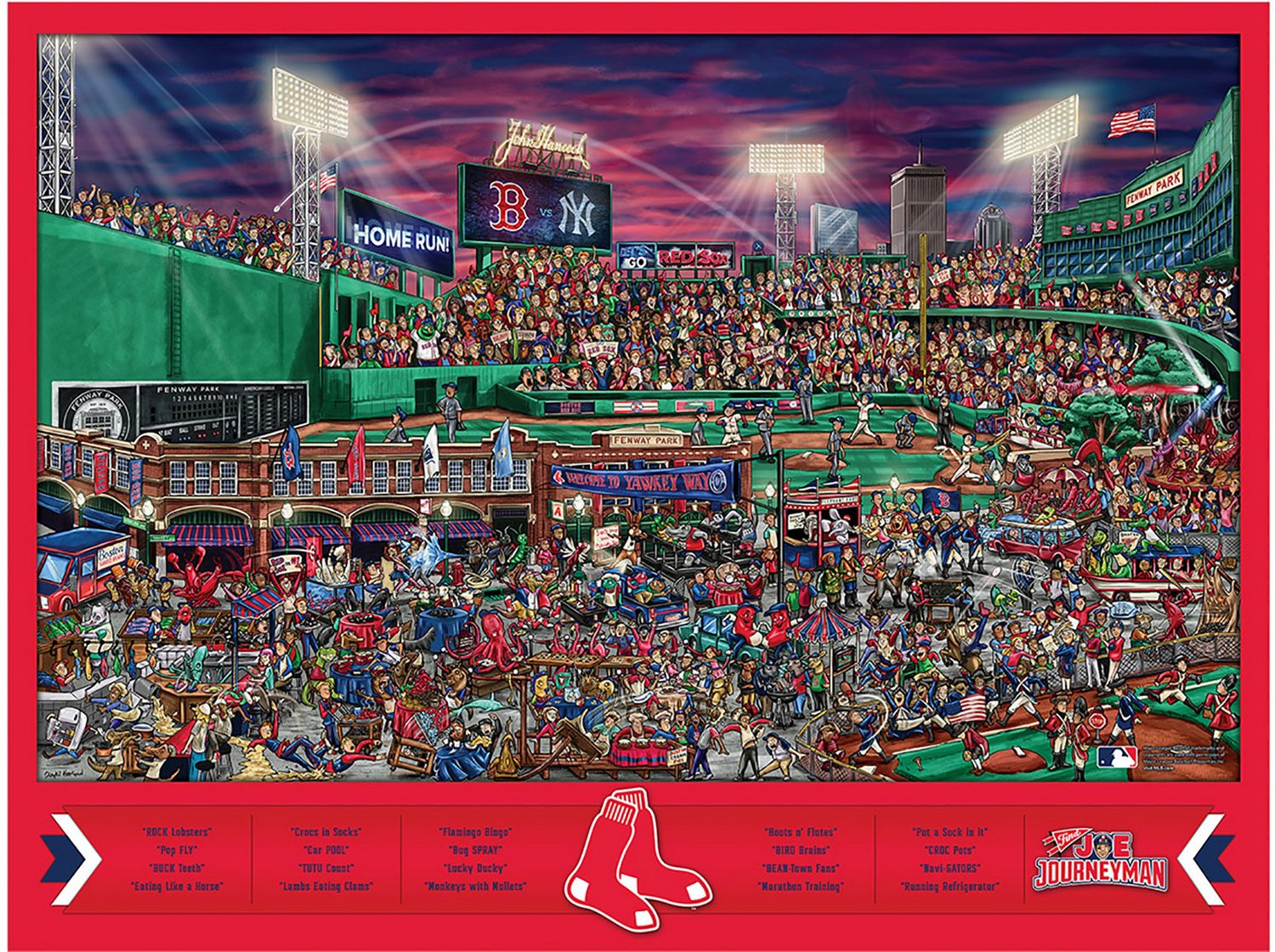 YouTheFan Boston Red Sox Journeyman Jigsaw Puzzle