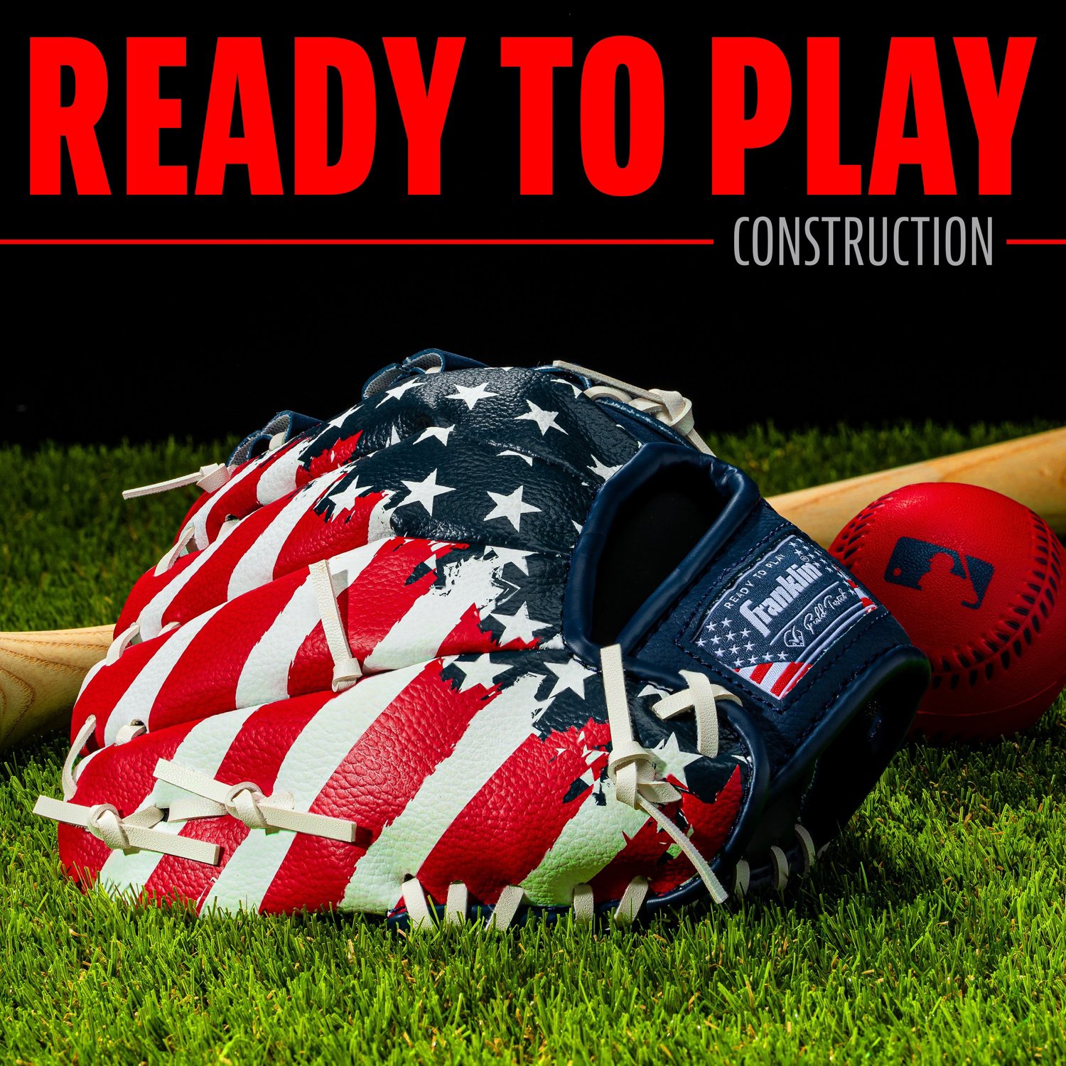 Franklin MLB USA Fielding Glove with Ball - view number 7