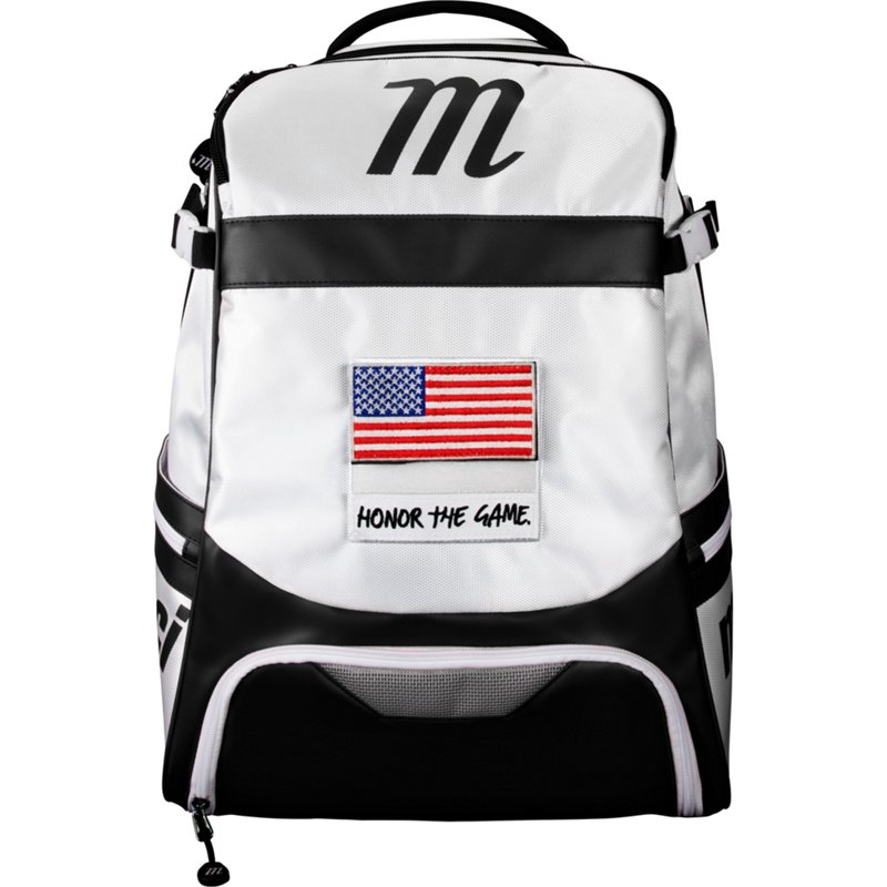 Marucci Dynamo Bat Backpack White/Black - Baseball/Softball Accessories at Academy Sports