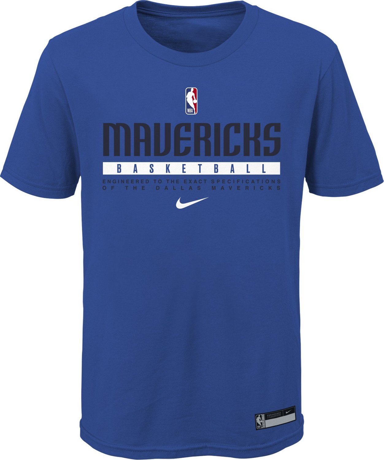 Nike Youth Dallas Mavericks Essential Practice GPX Short Sleeve T-shirt ...