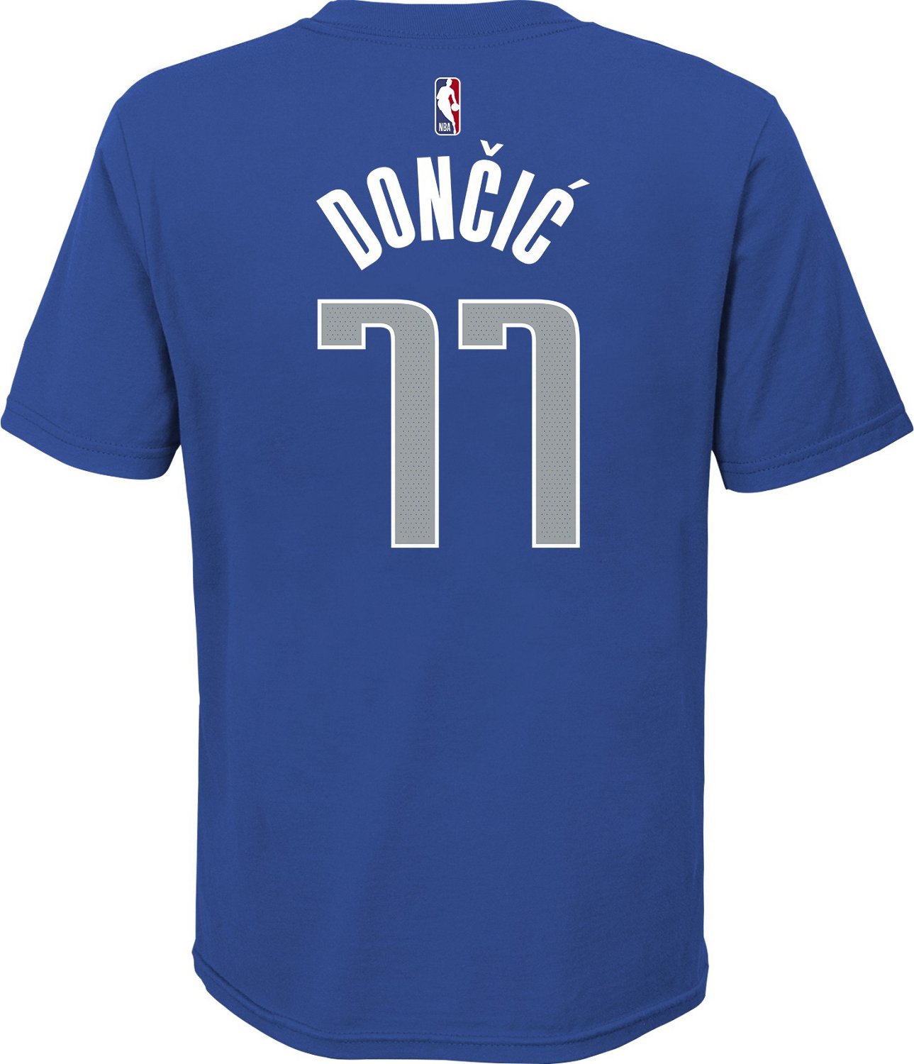 Nike Youth Dallas Mavericks Luka Doncic #77 Blue Cotton T-Shirt, Boys', Large