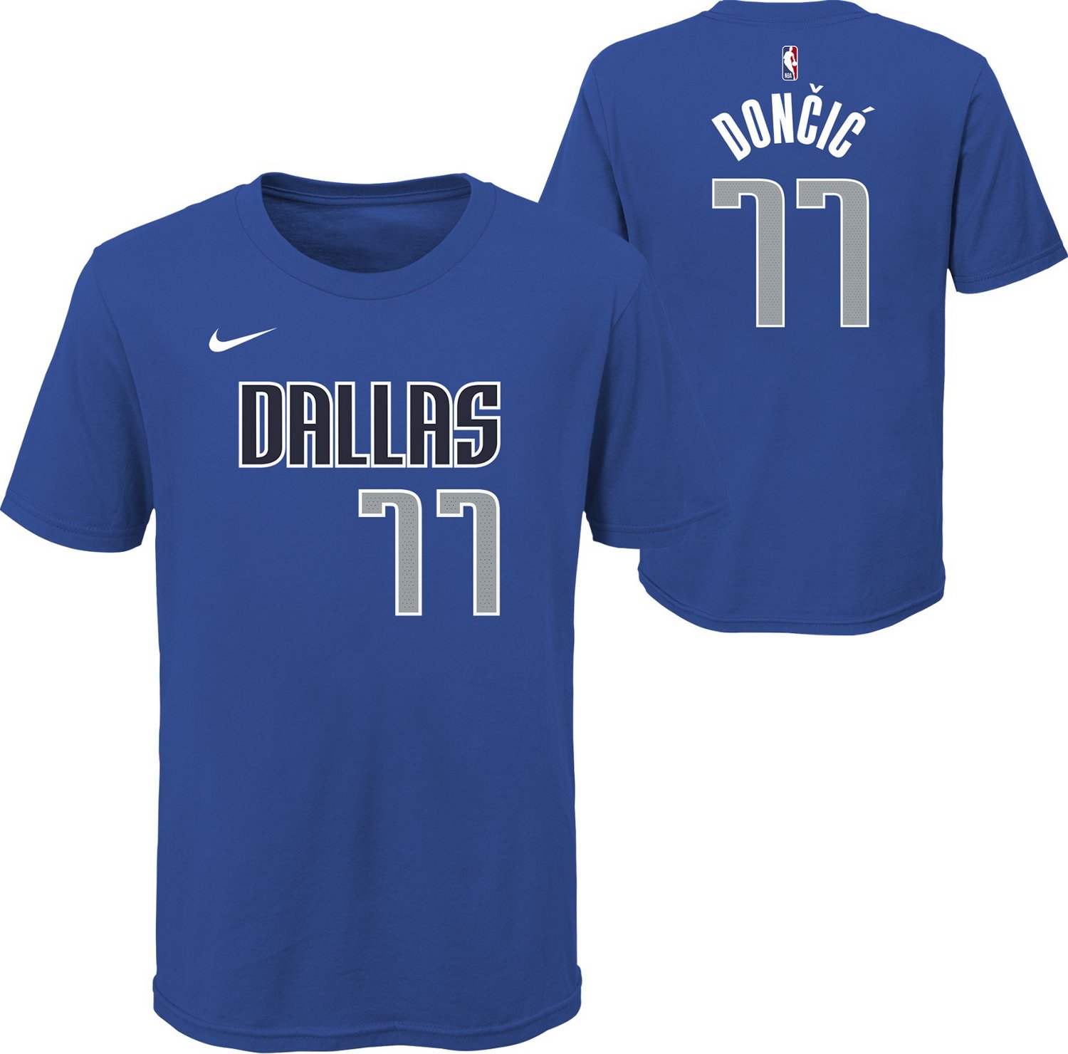 Nike Youth Dallas Mavericks Luka Doncic #77 Icon T-shirt                                                                         - view number 3
