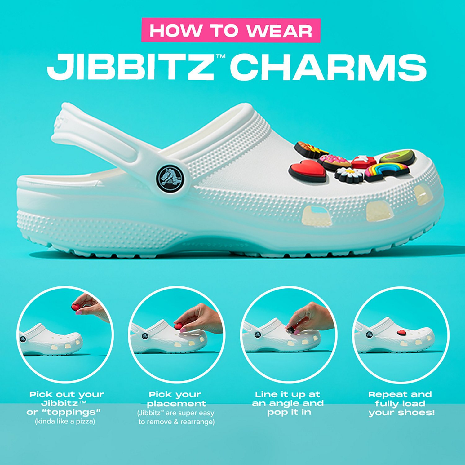 Crocs Jibbitz Peace, Love and Outdoors Charms 5-Pack